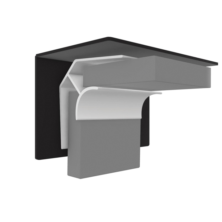 Multipanel Ceiling Panel PVC Profile - 2.7 Metre - Type N Internal Corner - Silver