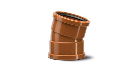 Polypipe Underground 110mm / 4in 15 Degree Bend Double Socket