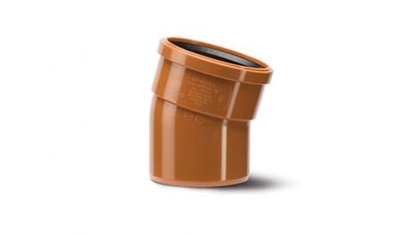 Polypipe Underground 110mm / 4in 15 Degree Bend Single Socket