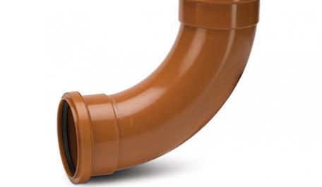 Polypipe Underground 110mm / 4in 87.5 Degree Bend Double Socket