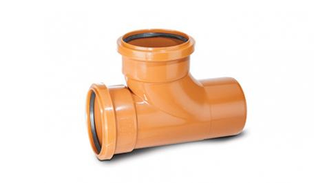 Polypipe Underground 110mm / 4in 87.5 Degree Branch Double Socket