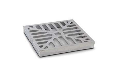 Polypipe Square Aluminium Grid for 110mm Bottle Gully