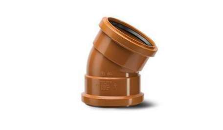 Polypipe 110mm / 4in Underground 30 Degree Bend Double Socket