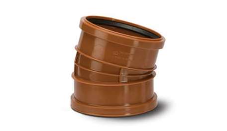 Polypipe 110mm / 4in Polyrib Underground 15 Degree Bend Double Socket