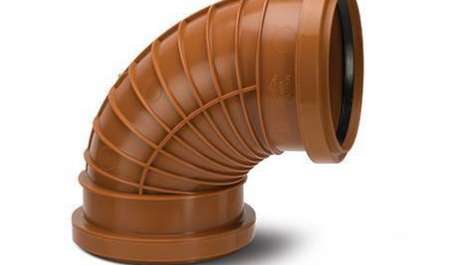 Polypipe 110mm / 4in Polyrib Underground 87.5 Degree Bend Double Socket