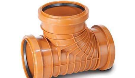 Polypipe 110mm / 4in Polyrib Underground 87.5 Degree Branch Triple Socket