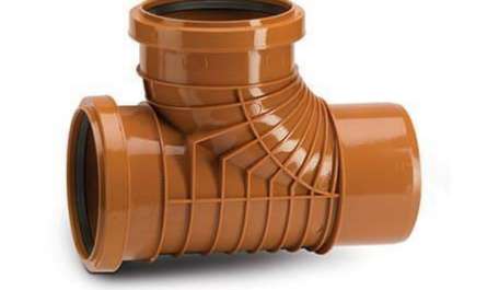 Polypipe 110mm / 4in Polyrib Underground 87.5 Degree Branch Double Socket