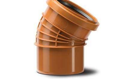 Polypipe 110mm / 4in Polyrib Underground 30 Degree Bend Single Socket