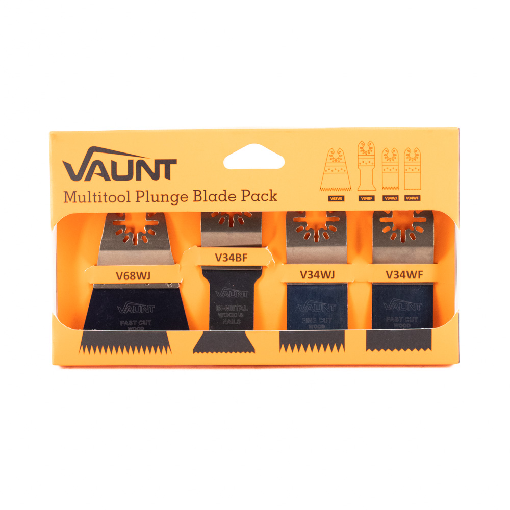 Vaunt Premium Assorted Multi Tool Blade Pack - Pack of 4