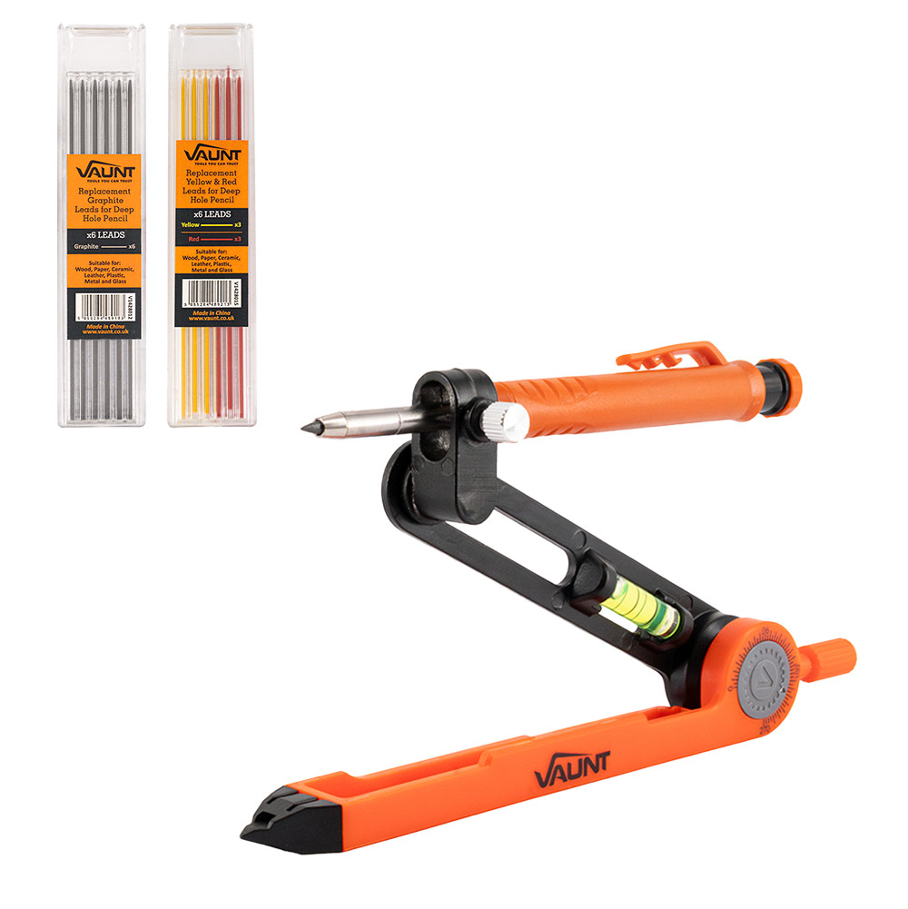 Vaunt V1428017 Deep Hole Marking Ultimate Bundle - Pencil, Leads &amp; Scribe