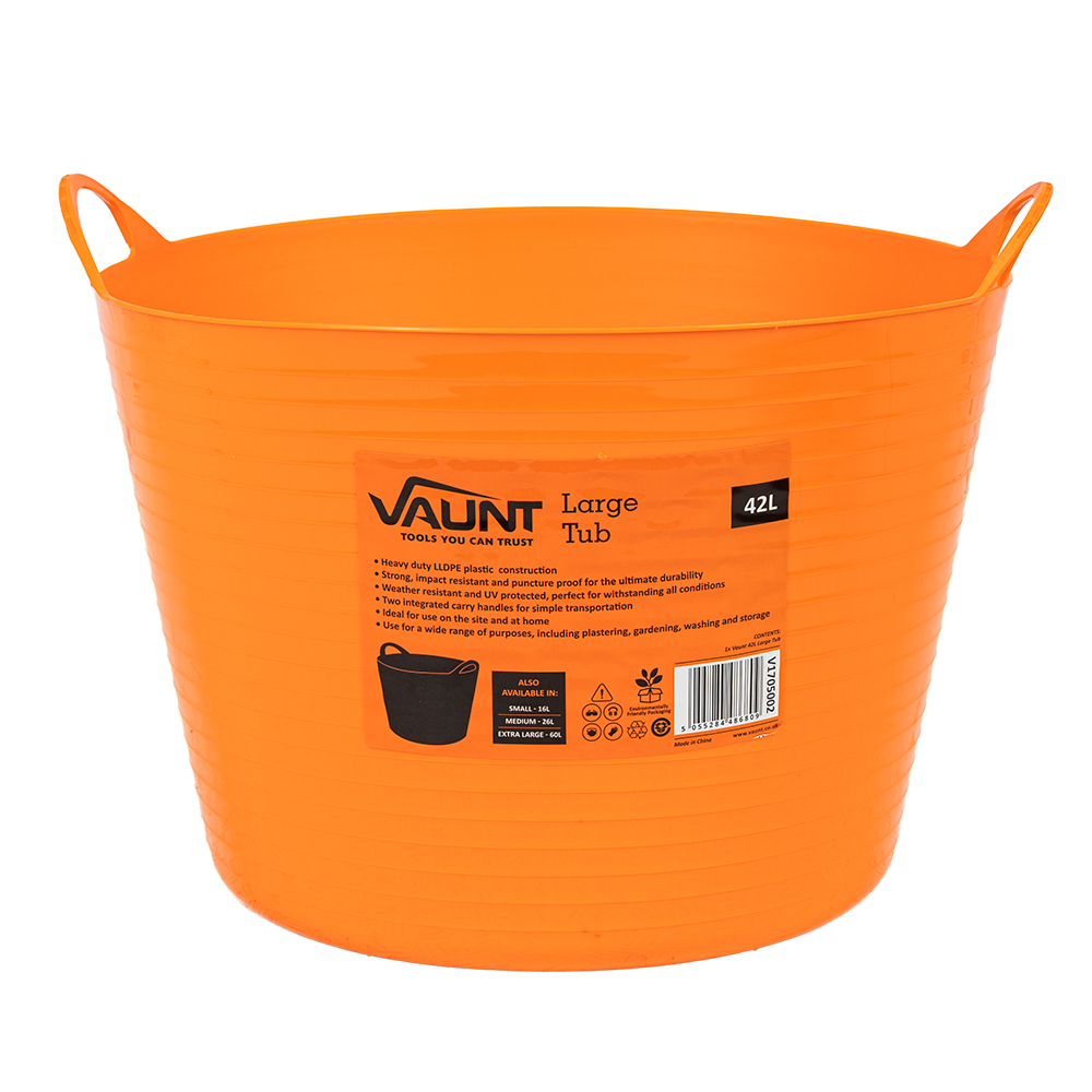 Vaunt Large 42L Plastic Tub