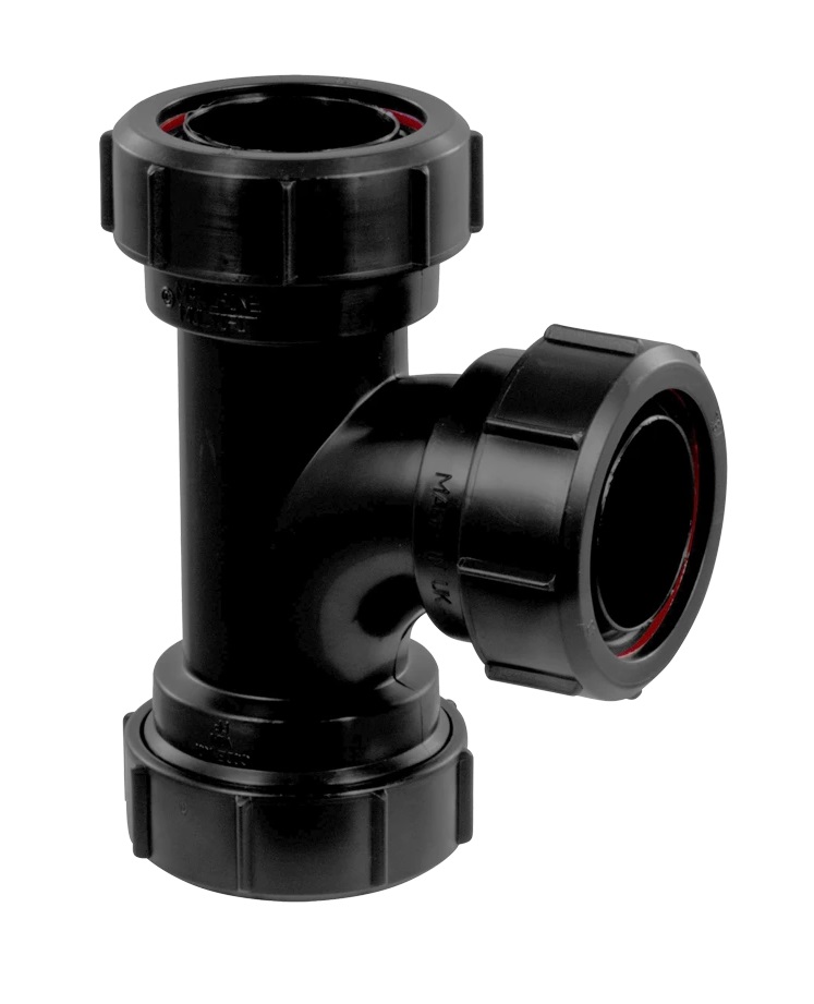 McAlpine Multifit 40mm Compression Swept Tee Black - V1M-BL