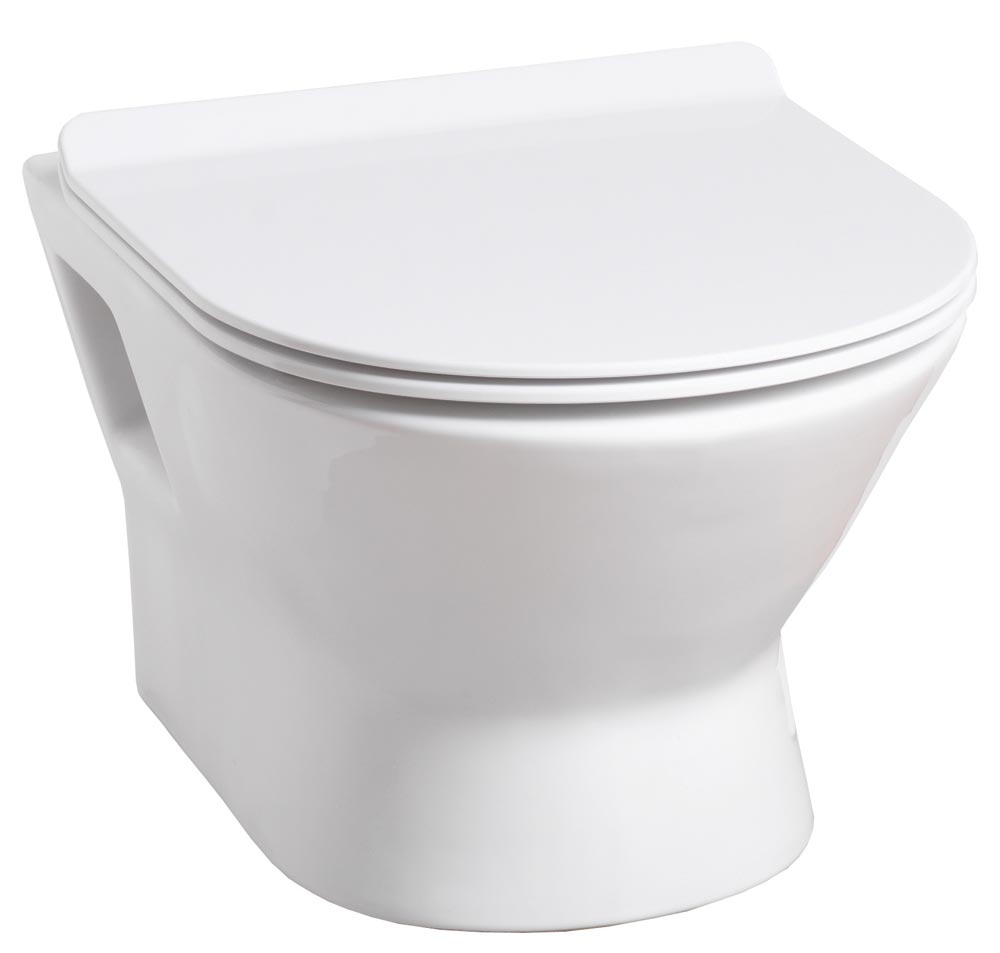 VENICE WALL HUNG PAN &amp; SOFT CLOSE SEAT W VEN-M009