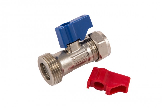 Washing Machine Tap Straight 15mm x 3/4in