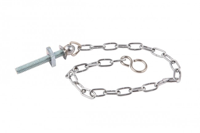 Plumbing Parts UD65500 12in Oval Link Chain &amp; S Hook - Pack of 1 (47800)