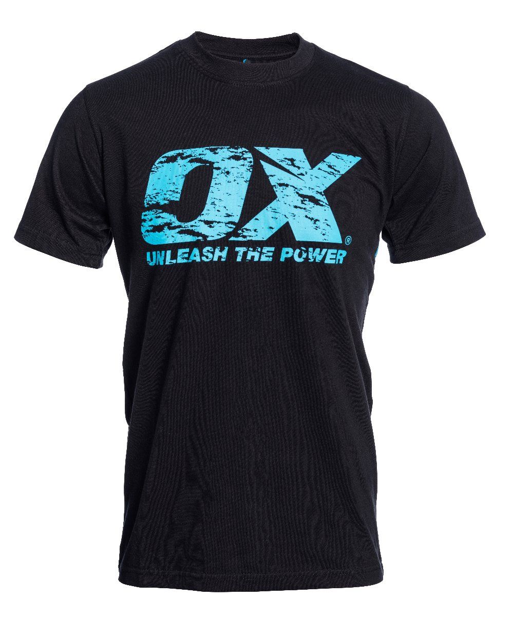 OX Crew Neck T shirt - L - Black