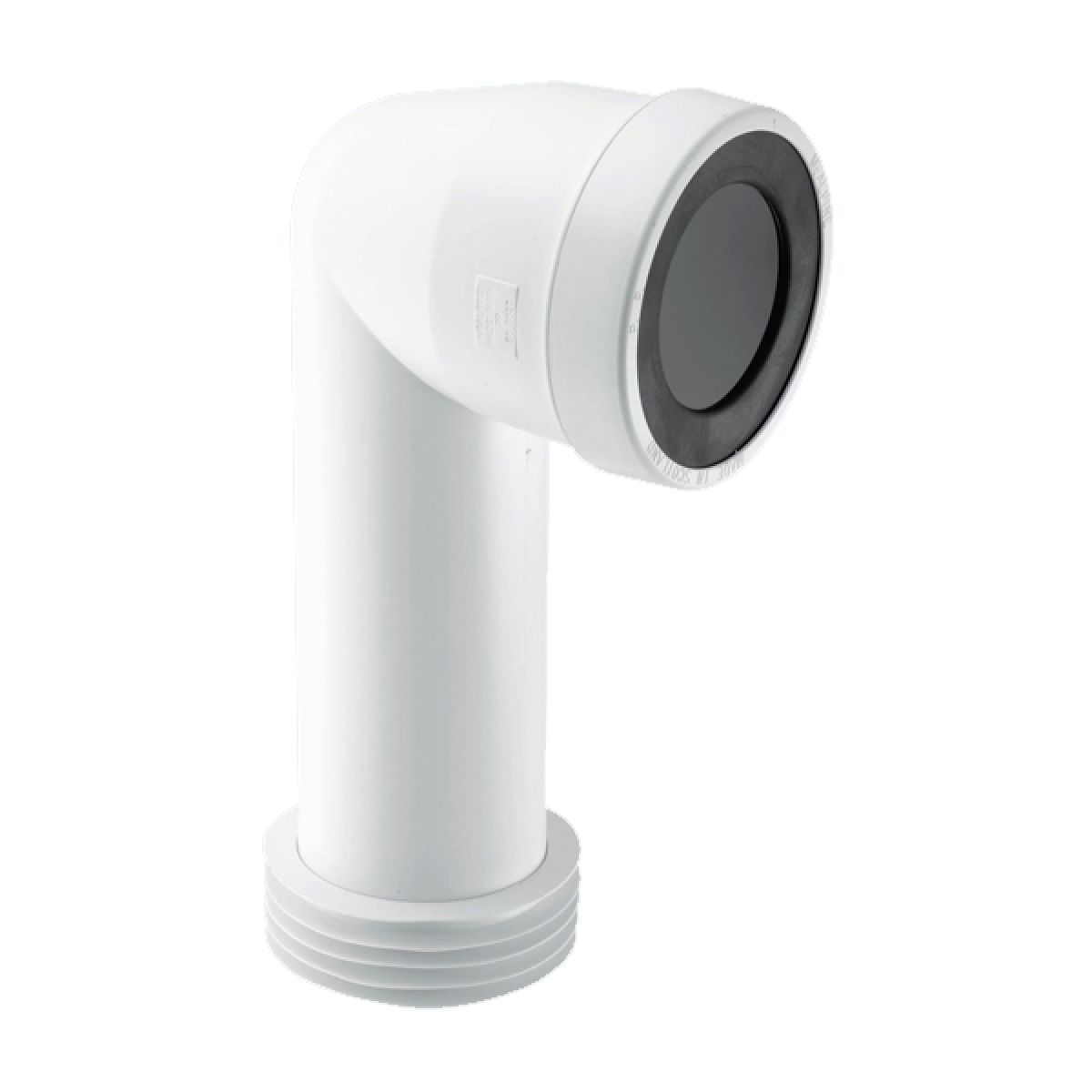 McAlpine 90 Degree Adjustable Length Extended Inlet Pan Connector