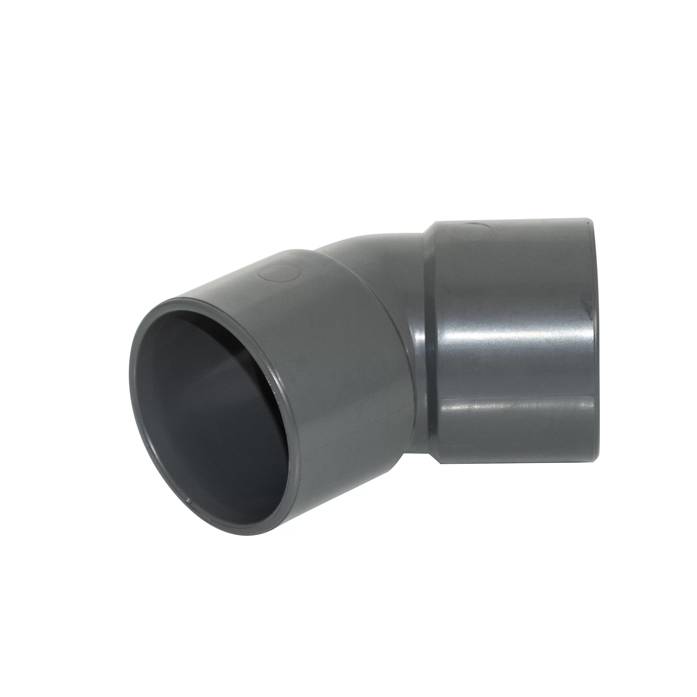 Floplast WS19AG 40mm (43mm) ABS Solvent Weld Waste - 135 (45) Bend - A/Grey