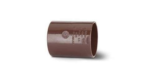 Polypipe WS25BR 32mm (36mm) ABS Solvent Weld Waste System Coupling - Brown