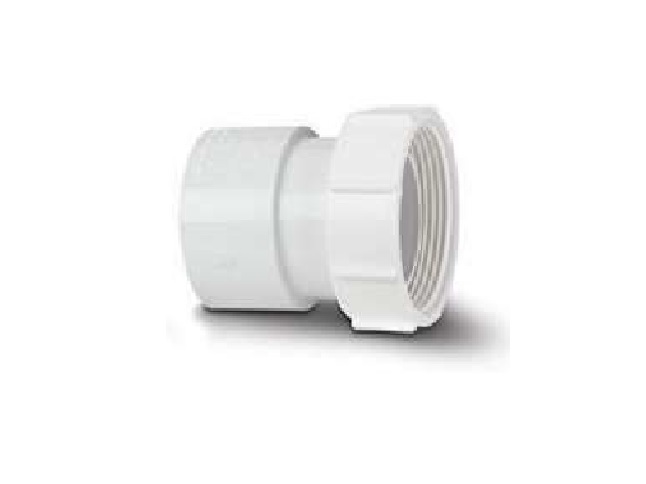 Polypipe 32mm (36mm) ABS Solvent Weld Waste System Female Adaptor - White