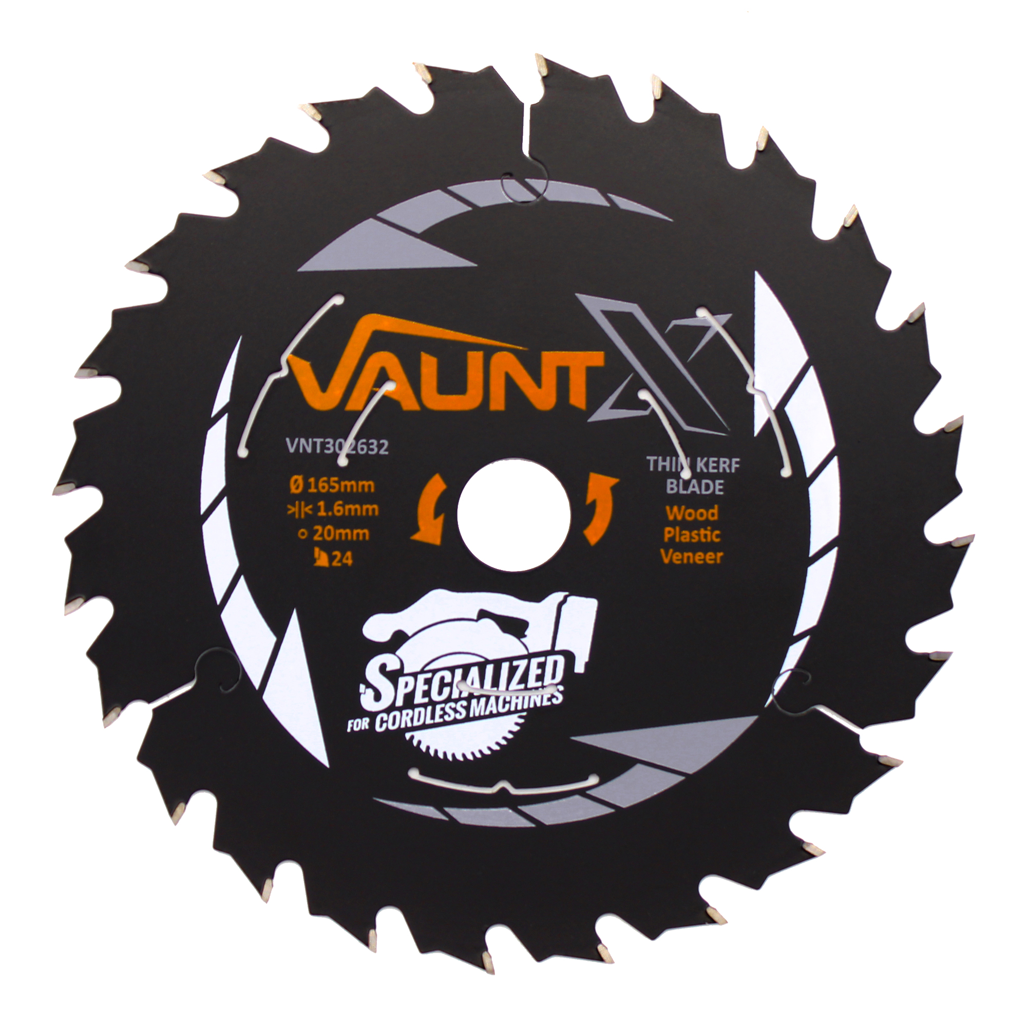 Vaunt X 165mm x 20mm 24T TCT Circular Thin Kerf Saw Blade