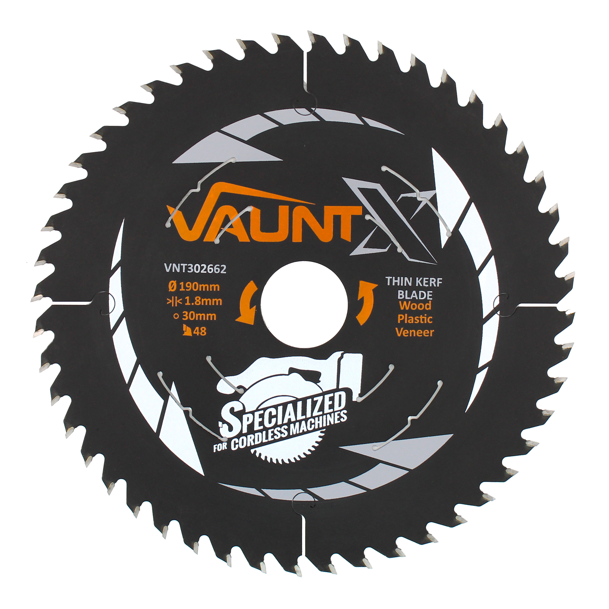 Vaunt X 190mm x 30mm 48T TCT Circular Thin Kerf Saw Blade - X1310036