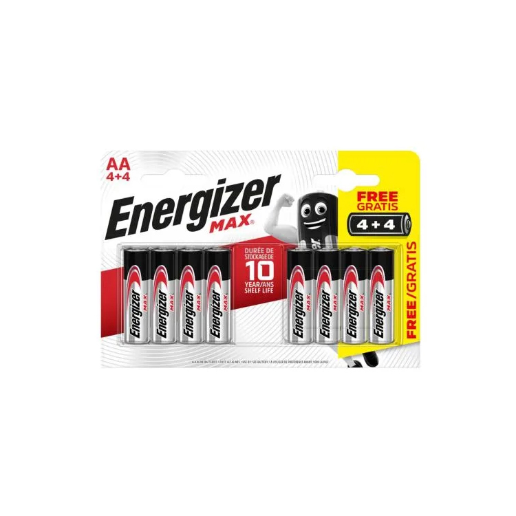 Energizer Batteries 8 Pack Aa - ENGMAXPAA8