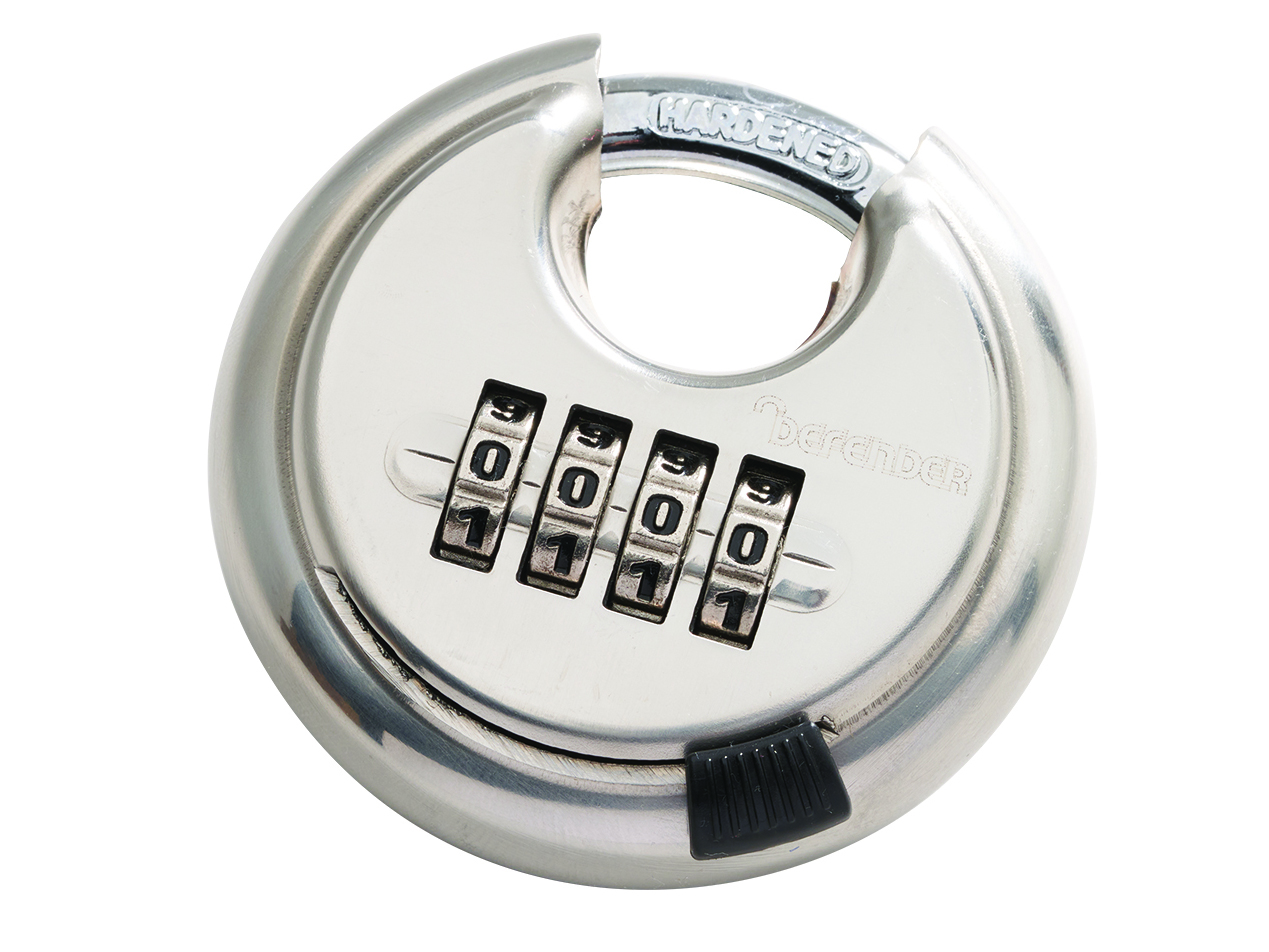 Defender 70mm Diskus Combination Padlock - L34147