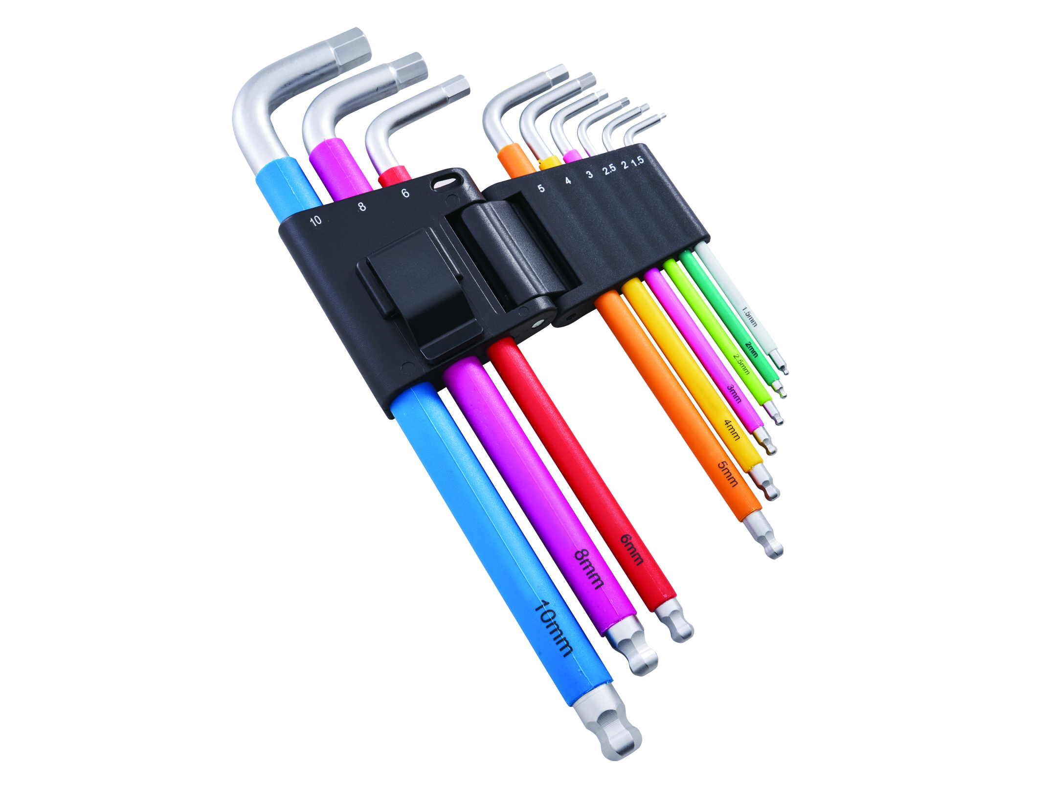 Faithfull 9 Piece Colour Coded Hex Key Set - FAIHKS9C