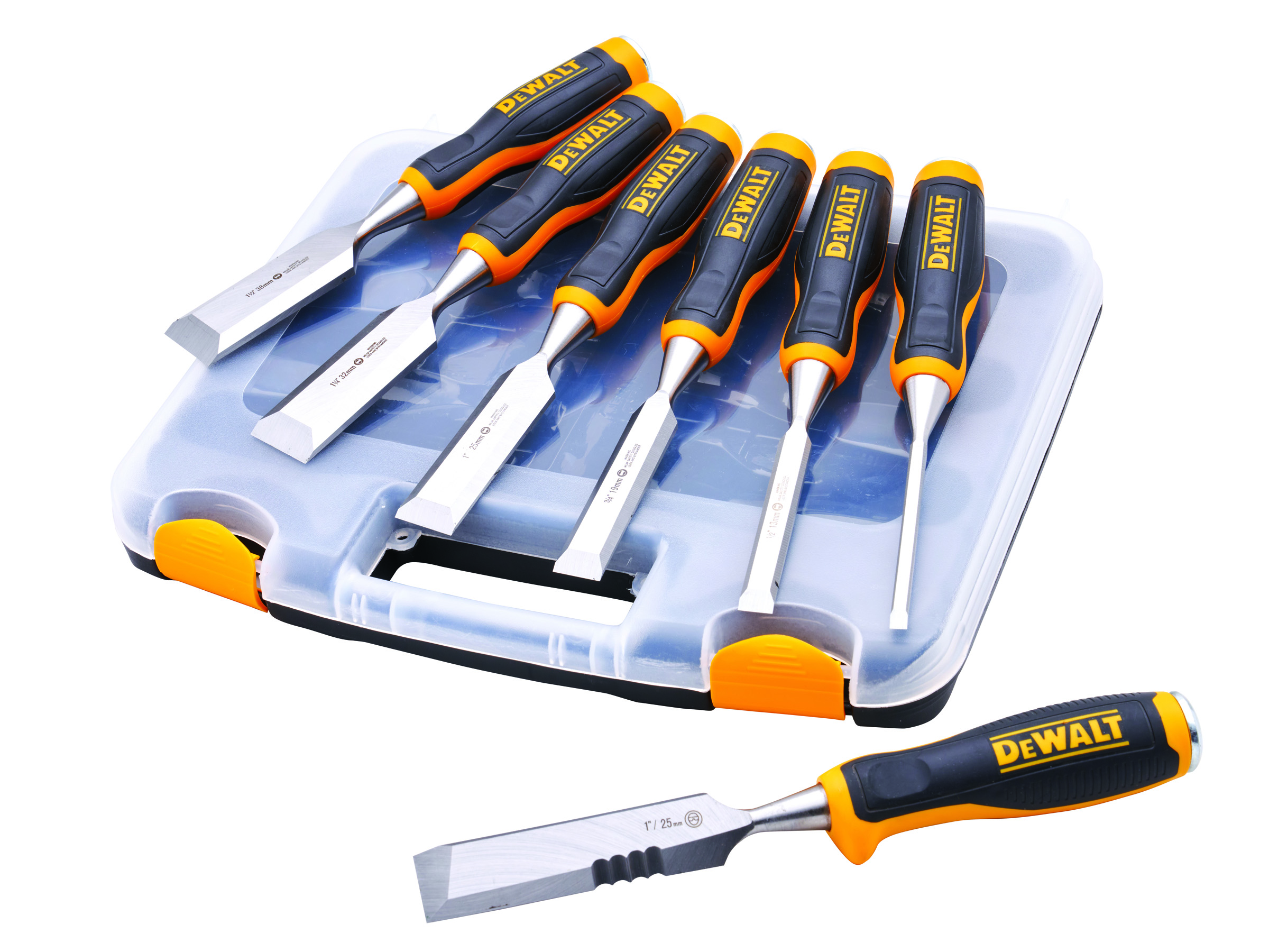 Dewalt DWHT48305-P / XMS25CHISEL 6pc Chisel Set With Free Chisel Knife &amp; Case