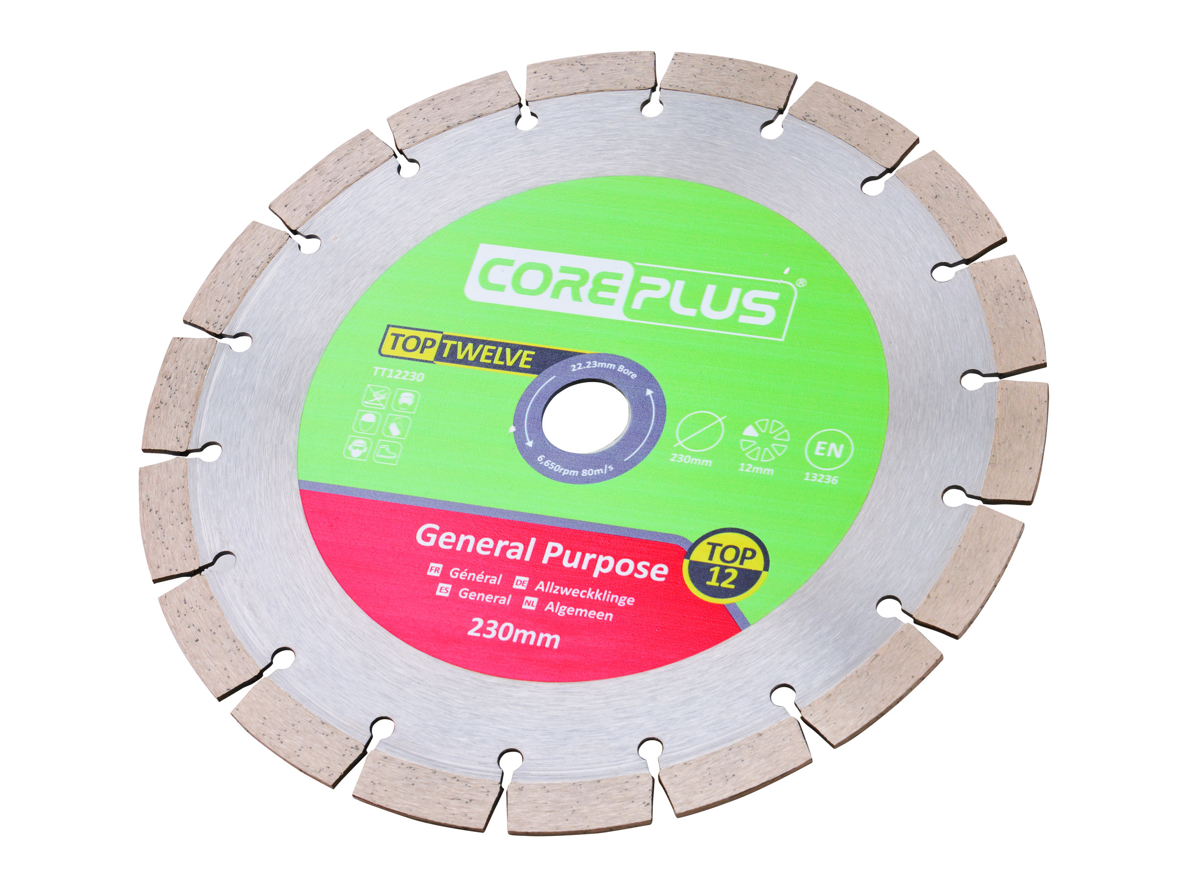 Coreplus CORTT122302 / XMS25DB230 230mm Diamond Blade Twin Pack
