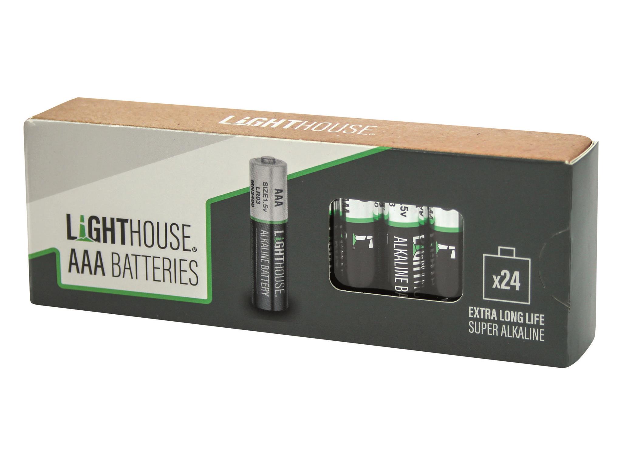 Lighthouse L/HBATAAA24 / XMS25LHBAT3A AAA Batteries 24 Pack