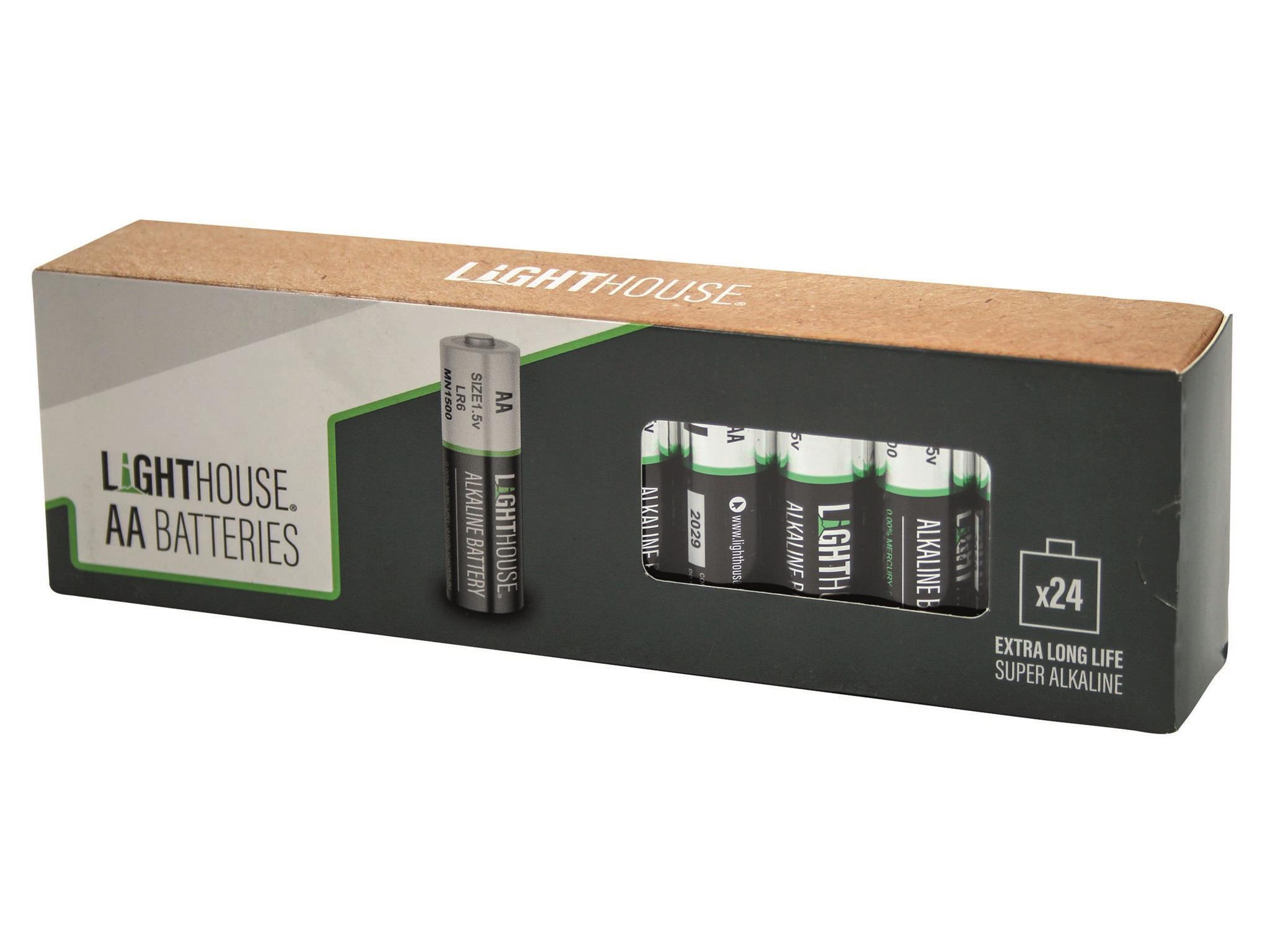 Lighthouse L/HBATAA24 / XMS25LHBATAA AA Batteries 24 Pack