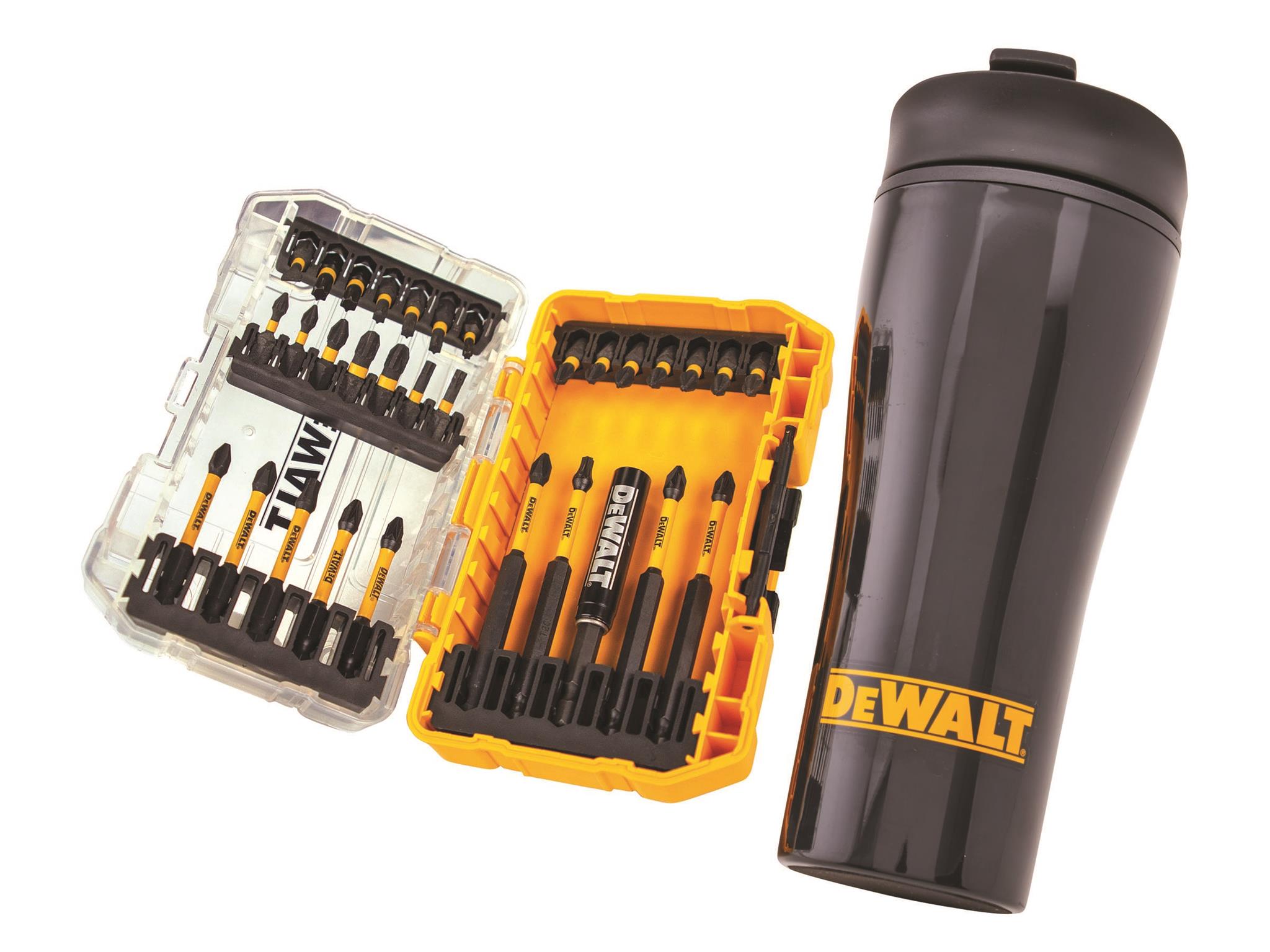DeWalt DT70903T-QZ / XMS25MUGSET 32pc FlexTorq Bit Set &amp; Travel Mug