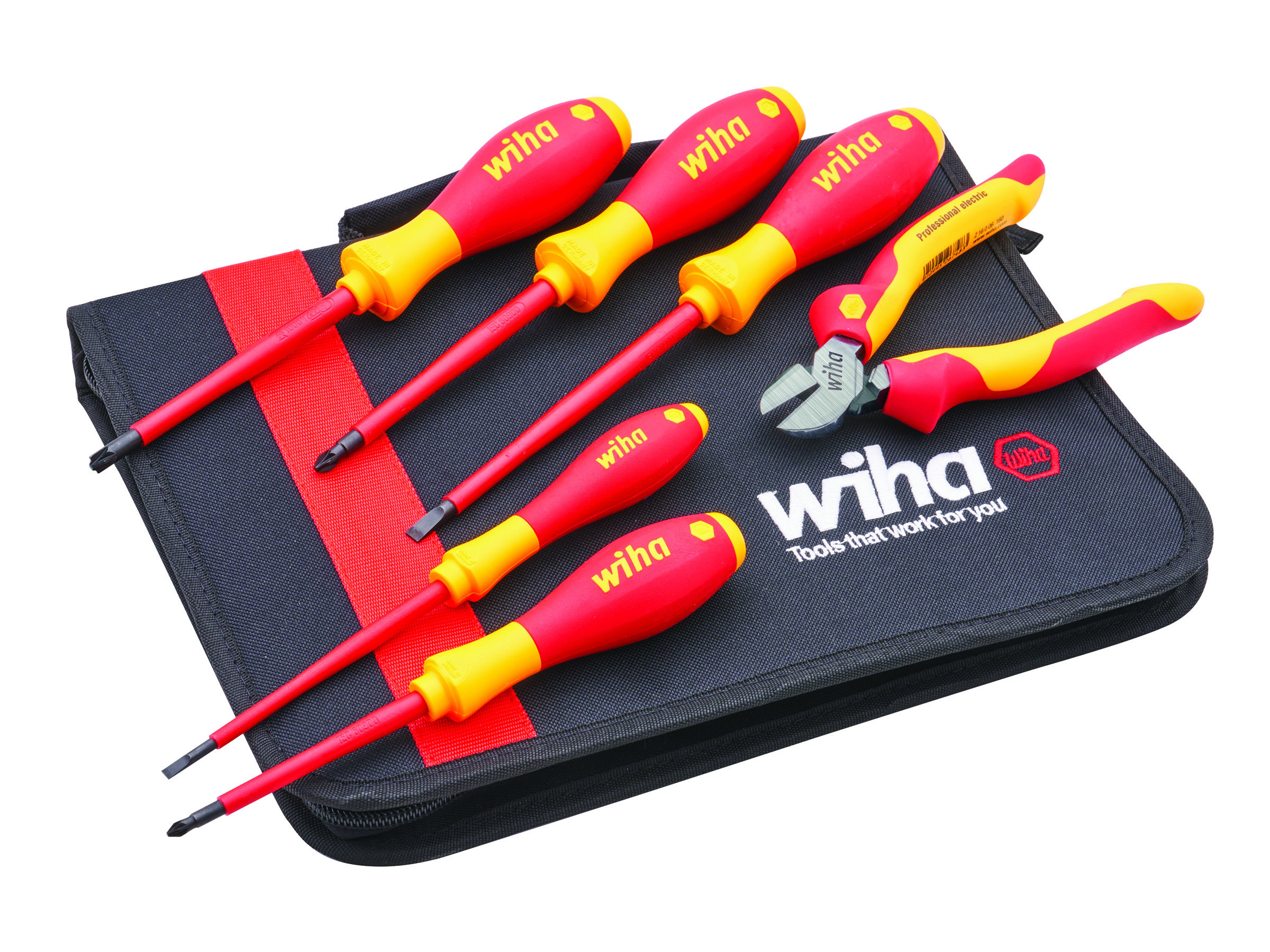 Wiha 47041 / XMS25VDESET 6pc Electrician's VDE Screwdriver &amp; Plier Set