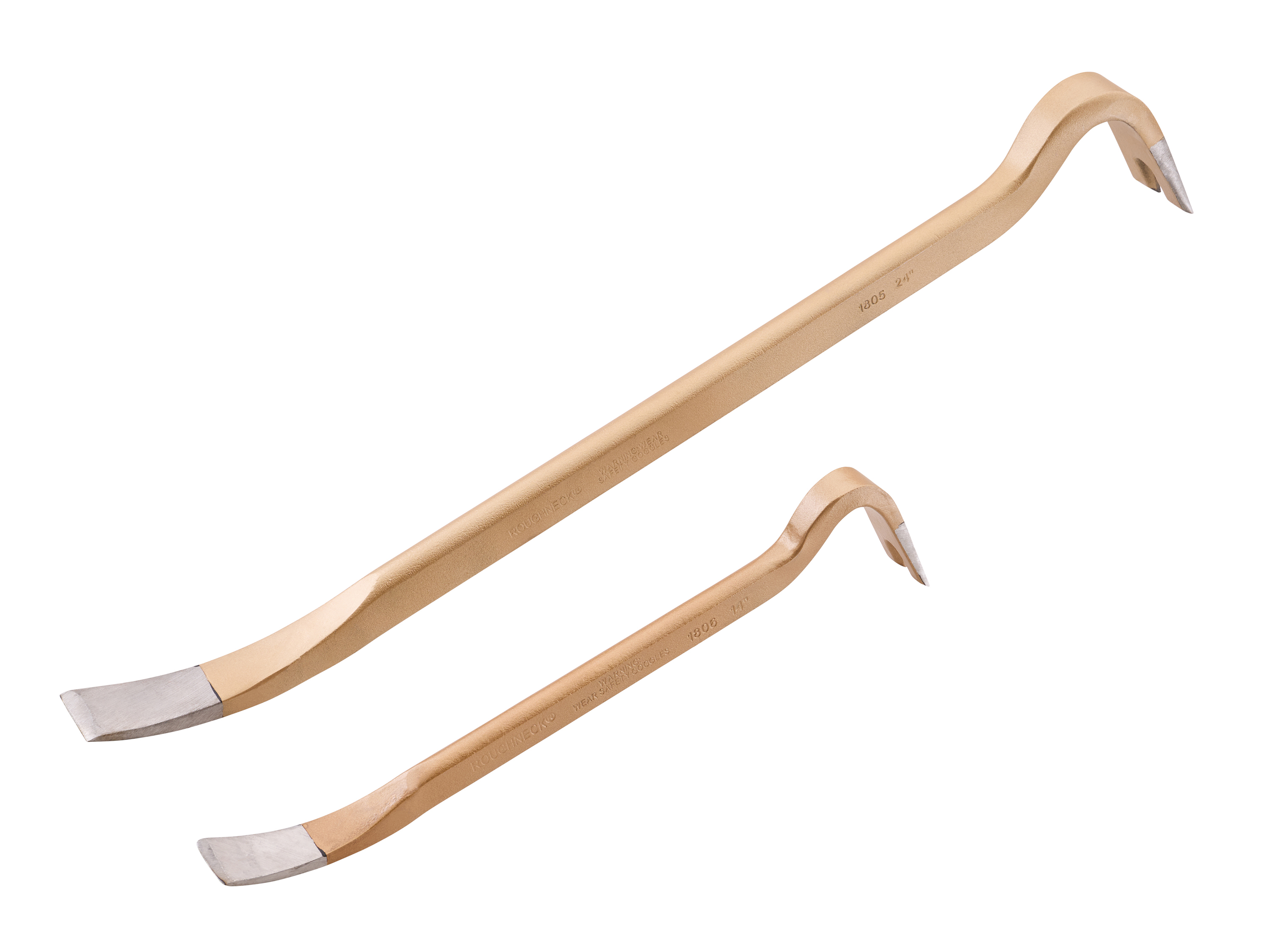XMS Roughneck 350 & 550mm (14 & 22in) Gold Gorilla Bar Set XMS26GOLDBAR