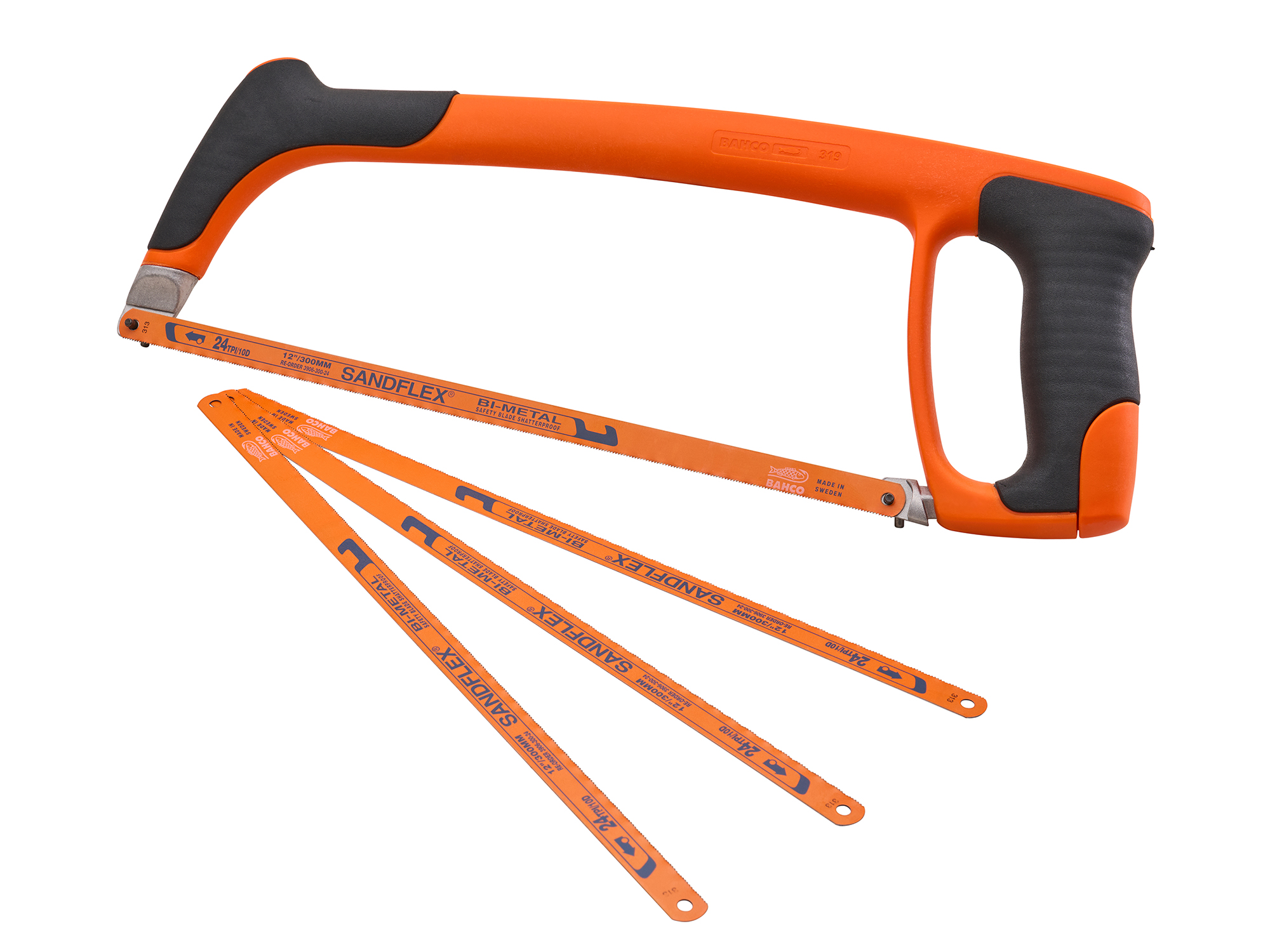 XMS Bahco 300mm (12in) Hacksaw with 2 FREE Blades XMS26HACK
