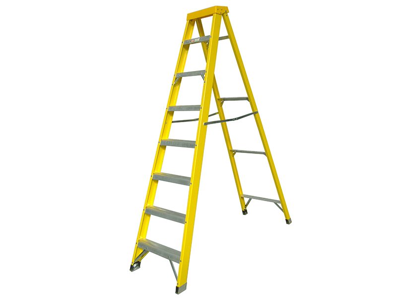 Zarges Fibreglass Swingback Steps Open, 2.71m Closed 2.98m 10 Rungs ZAR300520