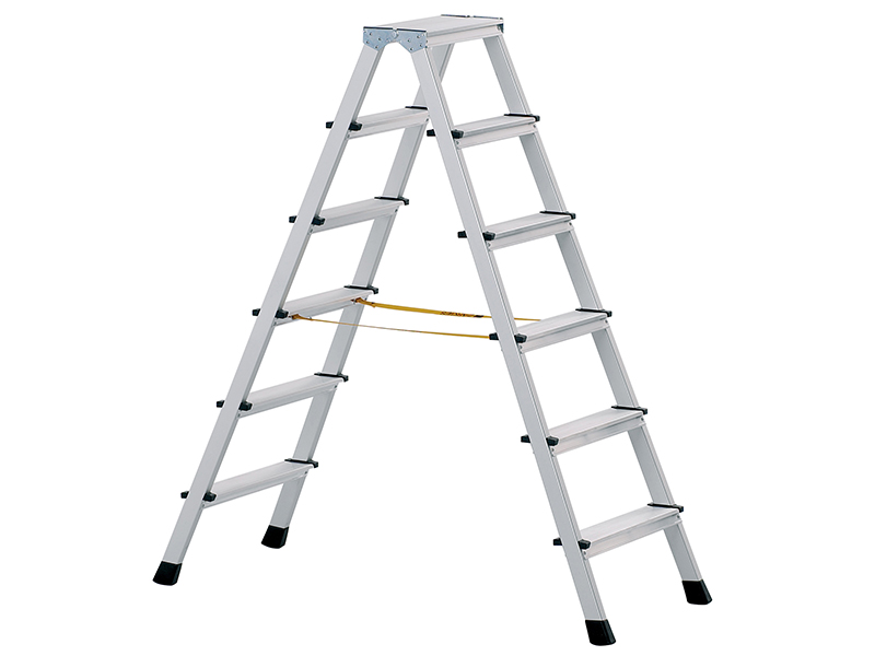 Zarges Anodised Double-Sided Steps, Open 1.19m 2 x 5 Rungs ZAR41265