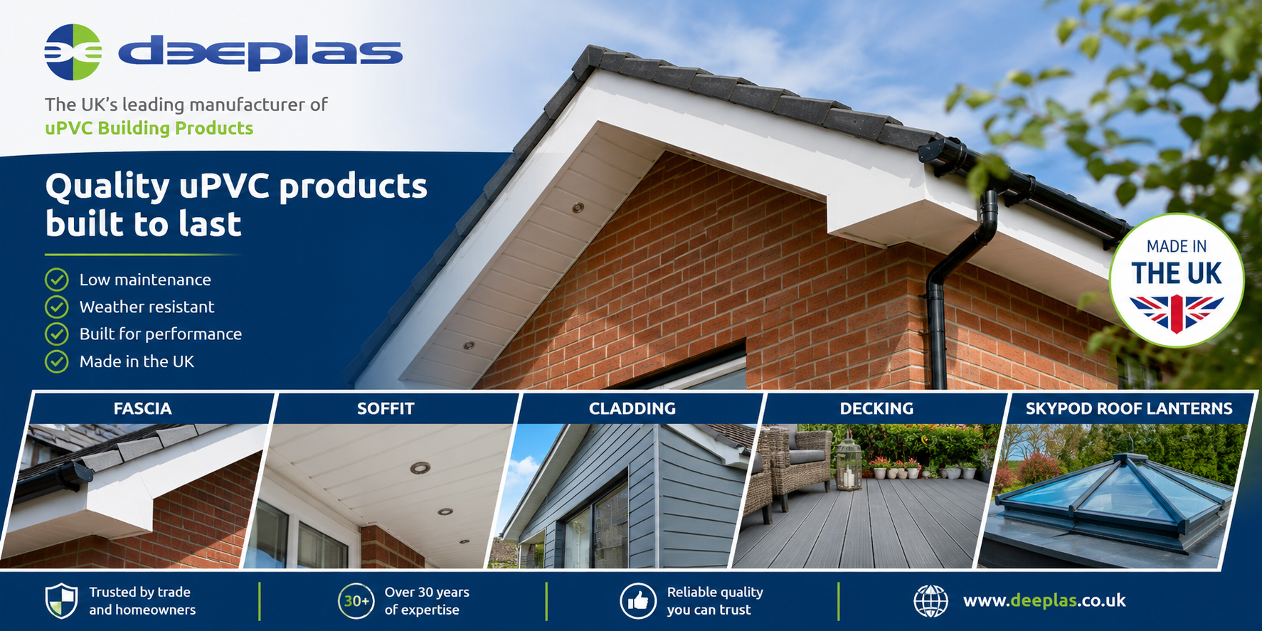 Deeplas Fascia, Soffit & Cladding